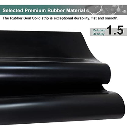 1/8" (.125") Neoprene Rubber Sheet Non-Slip Insulation Pads Black Rubber Padding Rubber Strip Roll, DIY Gaskets for Sealing,Protection, Abrasion, Supports (12" Wide X 60" Long） - size: 12" Wide X 60" Long