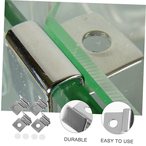 BESPORTBLE 12pcs Fish Tank Glass Cover Brackets Aquarium Lid Clips for Easy Installation and Compatible Fish Tanks
