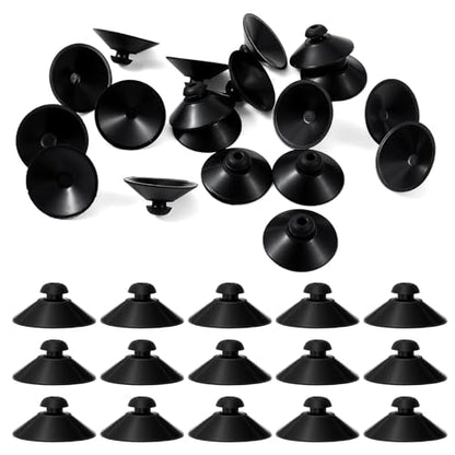 40PCS Fish Tank Suction Cups,Rubber Suction Cups for Aquarium,28mm Aquarium Suctions Cup, for Pump, Airline Tubing, Aeration Setup, Secure Attachment for Aquariums Accessories, Black