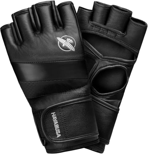 Hayabusa T3 4oz Pro Style MMA Gloves for Men and Women - color: Black, size: Medium