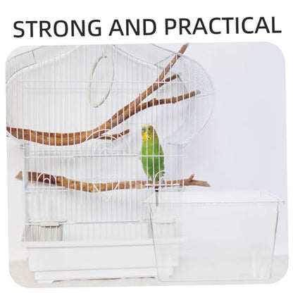 Cage Splash Feeder Cover Transparent Acrylic Guard for Birdcage Prevents Food and Water Splashing Easy Installation Compatible Various Enclosures