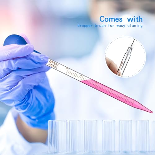 Droppers 10ml Pipettes Glass Graduated Dropper Lab Pipette Liquid Pipette (4)