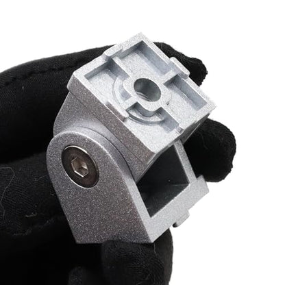 4 Sets 25 Series 10 Series Aluminum Extrusion Pivot Hinge Swivel Degree Angle Bracket with Hardware Accessories Handle for 1010 1020 2525 T Slot Extruded Aluminum Profile - style: 4 sets pivot hinge with m6