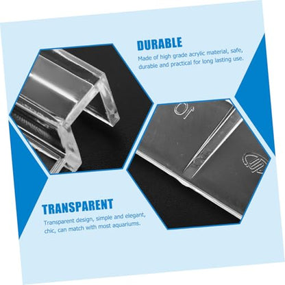 4pcs Sturdy Acrylic Fish Tank Lid Supports Aquarium Cover Racks for and Design for Optimal Support