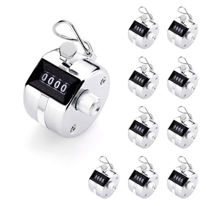 TC-04 Handheld Tally Counter, Digital Pitch Counter Clicker, Mechanical Lap Counter, Taiwan Made Heavy Duty Counter - size: 10-Pack