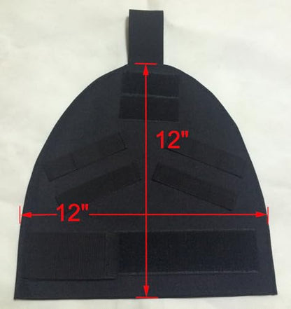 Airsoft Tactical Molle Shoulder Deltoid & Groin Pads 800D Nylon 1 Set Black