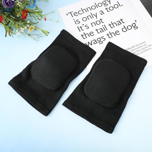 COMNICO Arm Brace Pads Elbow Protector Strap Pair, Breathable Anti-Collision Sponge Tendonitis Fitness Volleyball Basketball Tennis Golfers Knee Support Band for Kids Men Women Elderly - color: Black(40-75kg)