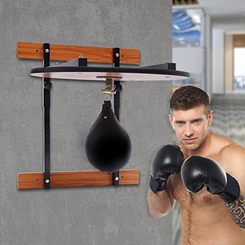 Speed Bag Platform Set, Heavy Duty Adjustable Speed Bag Platform Kit 24" + Speed Punching Ball 7.87", Adjustable Height Wall Mount Boxing Reaction Training Kit
