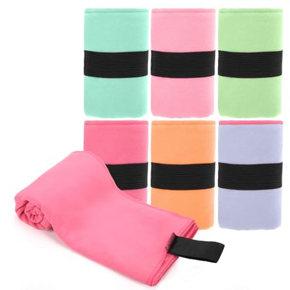 6 Pack Microfiber Gym Towel Quick Dry Lightweight Workout Gear for Men Women Sports Exercise Fitness Tennis Running Riding Hiking Camping Yoga Sweat Towels(6 Pack(Light)) - color: 6 Pack(light)