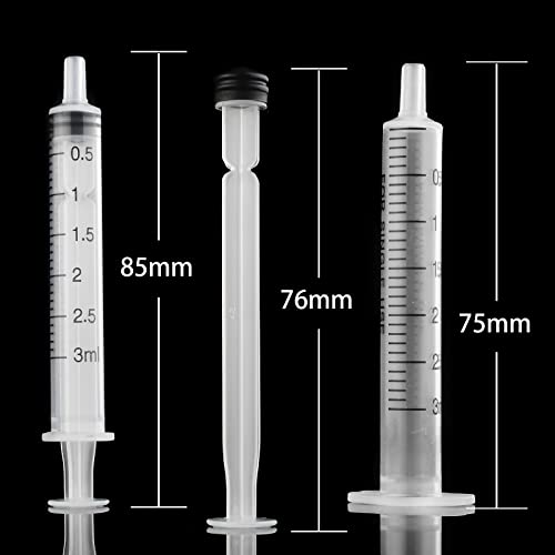 3ml/cc Syringe without Needle - 100PACK/Individually wrapped - size: 3ml