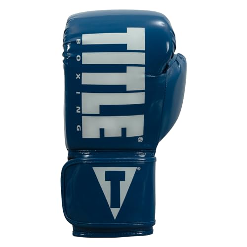 TITLE Boxing Inferno Intensity Elastic Training Gloves - color: Blue/White, size: 16 oz