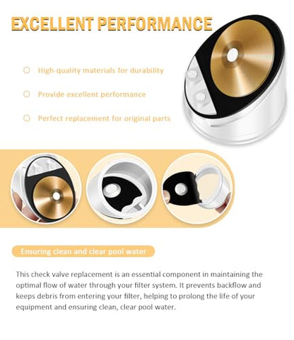 ECX4077B1 Check Valve Replacement for HaywardPerflex and D.E. Filters, Also fits ASL Filter, ReGenX Grid Element D.E. Filter, and Star-Clear Cartridge Filter
