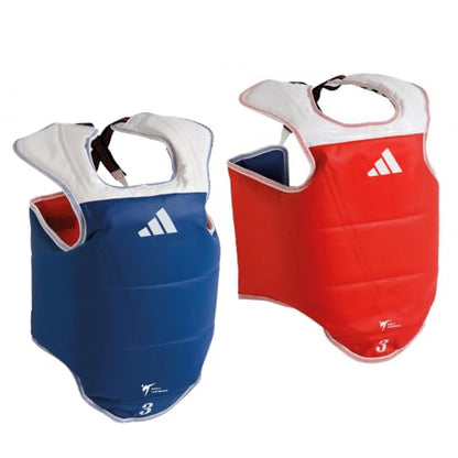 Adidas WT Taekwondo Martial Arts TKD Body Protector Chest Guard - size: 3 (Medium)