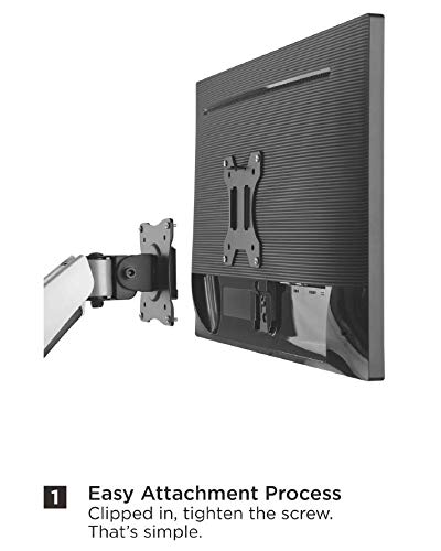 Mount Plus MP-XMA-03 Adapter VESA Mount Quick Release Bracket Kit | Stand Attachment and Wall Mount Removable VESA Plate for Easy LCD Monitor and TV Screen Mounting (Quick Release Adapter)
