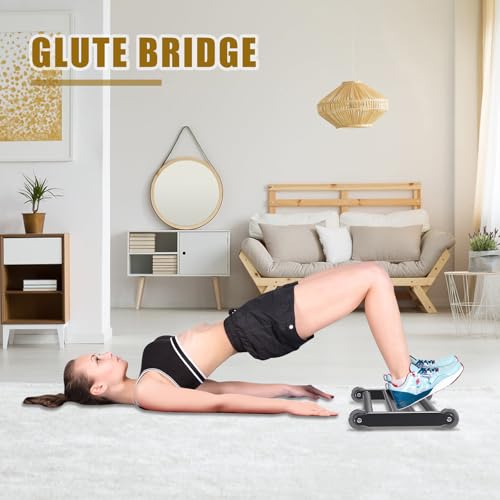 Glute Ham Glider, Hamstring Roller with V Bar - color: Small: 27.5 inches x 15 inches