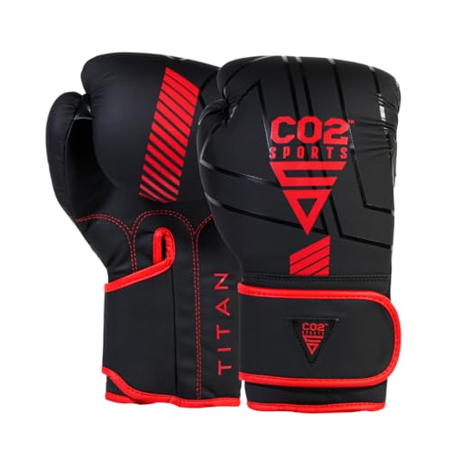 Boxing Gloves for Men & Women – Training, Sparring, Heavy Bag & MMA – Shock Absorbing Padding, Wrist Support, Breathable Palm – Kickboxing & Muay Thai Gloves 10oz 12oz 14oz 16oz - color: Red, size: 10 OZ