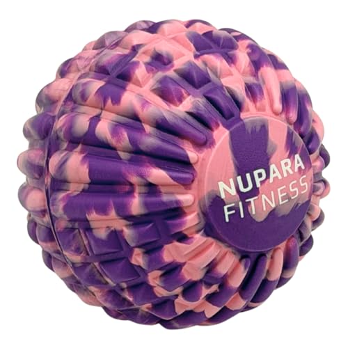 Myofascial Release Ball | Trigger Point Ball (5-inch) | Fascia Ball, Fascia Release Ball, Deep Tissue Massage Ball, Massage Ball for Back, Trigger Point Massage Ball - color: Camo Magenta