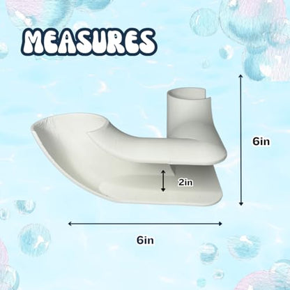 REEFSHAPE Aquarium Corner Tube Viewing Tunnel | Fish, Shrimp, Loaches Hideout for Aquariums | Unique Underground Tunnel | Made in USA (Corner Tube, White)