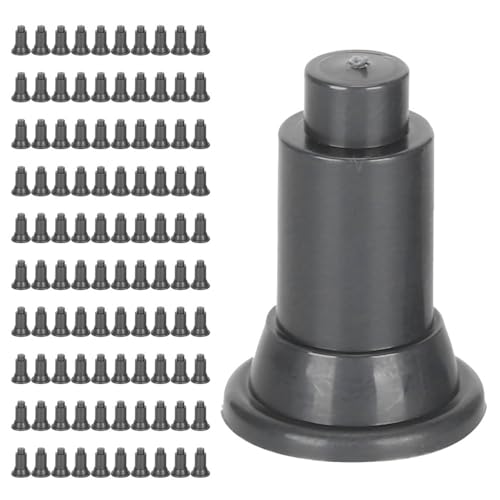 100Pcs Aquarium Divider Support Feet Adjustable Height Design PVC Tank Partition Legs for Fish Tank Cleaning Decoration(Black)