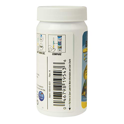 Tetra EasyStrips 6-In-1 Aquarium Test Strips, Water Testing 100 Count (Pack of 1) - size: 100-Strip