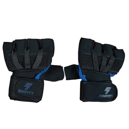 Boxing Hand Wraps Inner Gloves Men Women, Quick 45cm Long Wrist Straps, Elasticated Padded Fist Under Mitts Protection, Muay Thai MMA Kickboxing