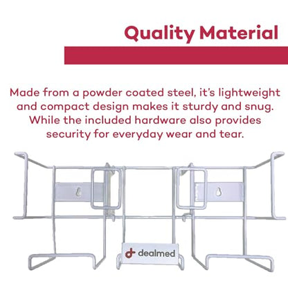 Dealmed Triple Wall Mount Glove Box Holder - Horizontal Steel Dispenser - style: Triple Box Holder - Horizontal