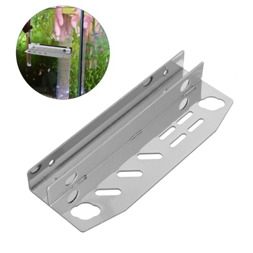 SUPVOX Fish Tank Tool Holder Stainless Steel Aquarium Maintenance Organizer Scissors and Tweezers for Fish Tank Cleaning and Aquatic Plant Care