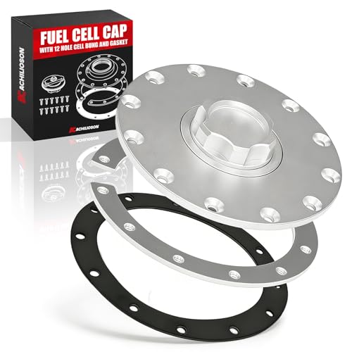 Billet Aluminum Fuel Cell Cap 12-Hole Bung & Gasket Easy Fill Fuel Tank Cover