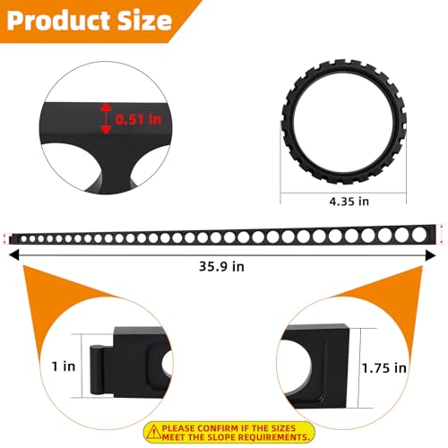 Shower Pitch Kit for Quick Install Sloped Shower Pan,Shower Slope Kit for Shower Floor Mortar Bed with Water Drainage Slope,Pre Sloped Shower Pan Kit with Center Ring and 10 Float Sticks System - style: 1PCS Center Ring + 10PCS Shower Pan Tapered Float St