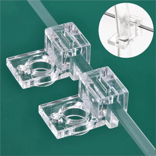 Aquarium lid Clips 16Pcs Fish Tank Acrylic Clip 4.5/5/5.5/6/8/10/12/15mm Aquarium Lid Cover Support Holder Bracket Clamp Stand Aquarium Supplies(10mm) - color: 10mm