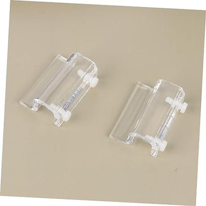 BESPORTBLE 12pcs Acrylic Fish Tank Cover Support Bracket Fixed Tool for Open Rib Aquariums Holder for Turtle Tanks Pet Boxes Compatible Thick