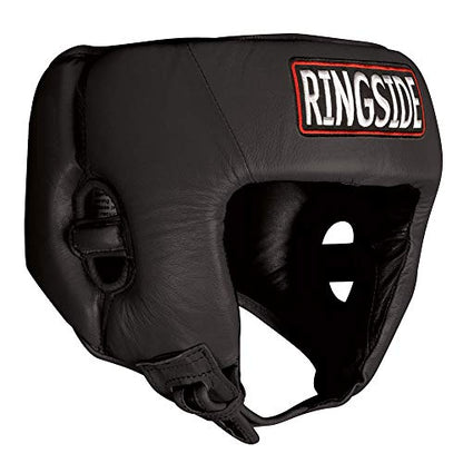 Ringside Competition-Like Boxing Headgear Without Cheeks - color: Black, size: Medium