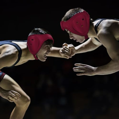 Tellegloww Wrestling Headgear for Kids, Youth - color: Dark Red, style: Classic Style