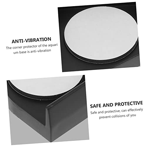 DOITOOL 4pcs Fish Tank -Collision Pads for Aquariums Thickened Protective Corner Protectors Easy Installation for Tabletop and Fish Tank Stability