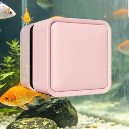 Aquarium Magnet Glass Cleaner,Small Brush Scrubber Remover | Fish Tank Scrubber,for Saltwater Betta Algae Turtle Reptile Terrarium Wall Kitchen Living Room Water - color: Pink