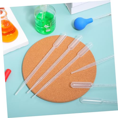 100pcs Plastic Dropper Pipettes Transfer Pipettes for Aquarium Feeding Graduated Dropping Read Scale Laboratory and Classroom Use