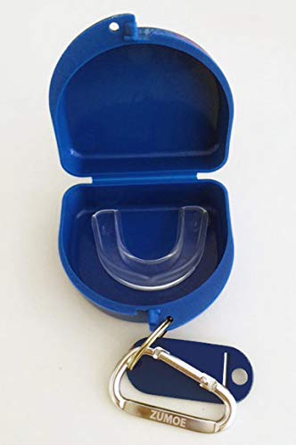 Mo Cased, Retainer Case, Mouthguard Case - Black Dragon - color: Blue