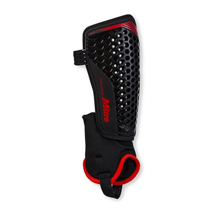 Mitre Unisex Soccer Shin Guards - color: Aircell Carbon Black/Red, size: Small