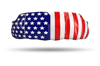 Impact Custom Professional MMA/Boxing/Muay Thai Mouthguard with Trim for Gag Reflex - color: American Flag