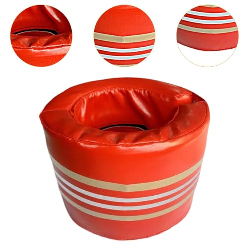Boxing Strike Pads Equipment PU Leather Training Gear Professional Kicking Striking Pad Kick Shield for Martial Arts - color: Red