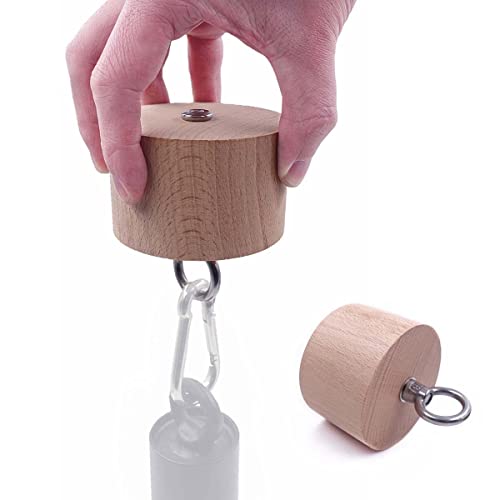 Wooden Pinch Block Grip Workout Climbing Power Grip Forearm Finger Exerciser Strength Training Strengthener Equipment - color: Small cylindrical wooden block
