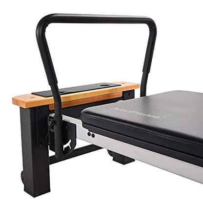 Stamina Products AeroPilates Board Reformer with Oak Wood Base – Studio Grade for Home Use with Cardio Rebounder, Adjustable Foot Bar, 4 Resistance Springs, and Workout DVD - style: AeroPilates Pro XP 556 Home Pilates Reformer with Free-Form Cardio Reboun