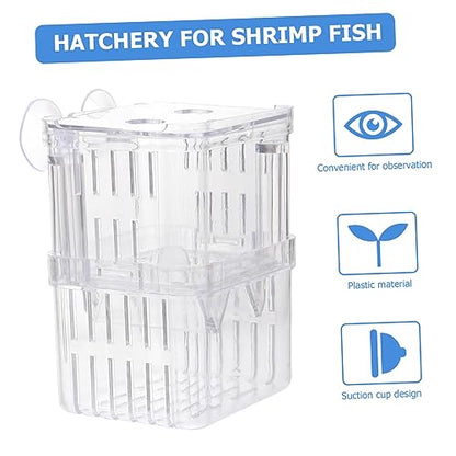 3pcs Fish Breeding Box Aquarium Breeder Box for Small Tanks Fish Acclimation Hatching