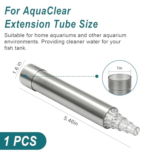 Aquarium Filter Intake Extension Tube, Intake Tube Compatibility with Aquaclear Power Filter 70 110, Aquarium Filter Pickup Tube Keeps Water Crystal Clear, Replacement Tube Aquarium Filter Accessories