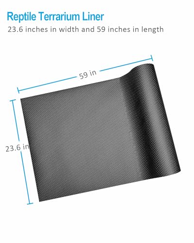 Bearded Dragon Tank Accessories, 120 Gallon Reptile Terrarium Mat Liner, Bearded Dragon Substrate for 4x2x2 Reptile Enclosure