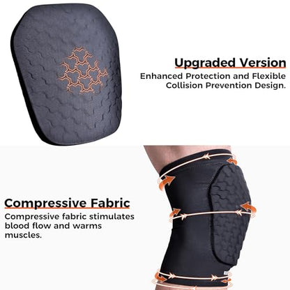 COOLOMG Basketball Knee Pads for Kids Youth Adult - color: Black New, size: Small