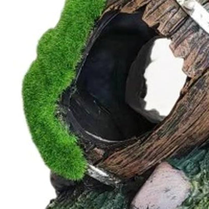 Natural Lookings Artificial Moss Barrels Landscape Decors for Aquariums Hideouts Accessory for Fish Shrimp Fishtanks Ornament