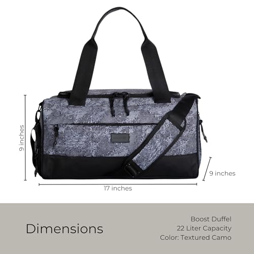 Vooray Boost Small Gym Bag for Women and Men, 23L, Textured Camo - color: Textured Camo