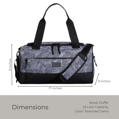 Vooray Boost Small Gym Bag for Women and Men, 23L, Textured Camo - color: Textured Camo