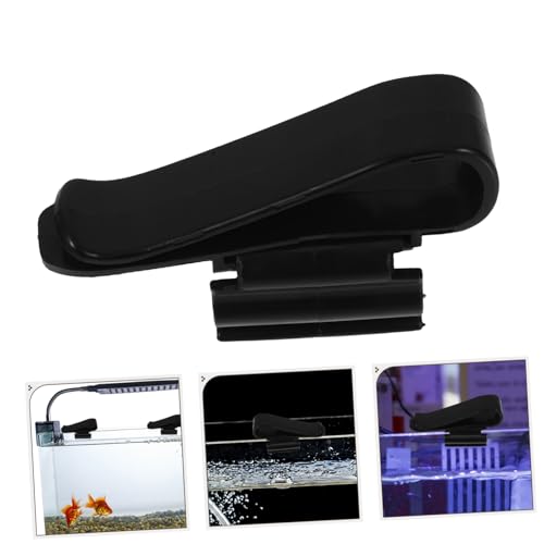 Kisangel 6pcs Aquarium Filtration Hose Clips Plastic Aquarium Hose Clamp for Fish Tank Water Pipe Buckle and Flexible - color: Black